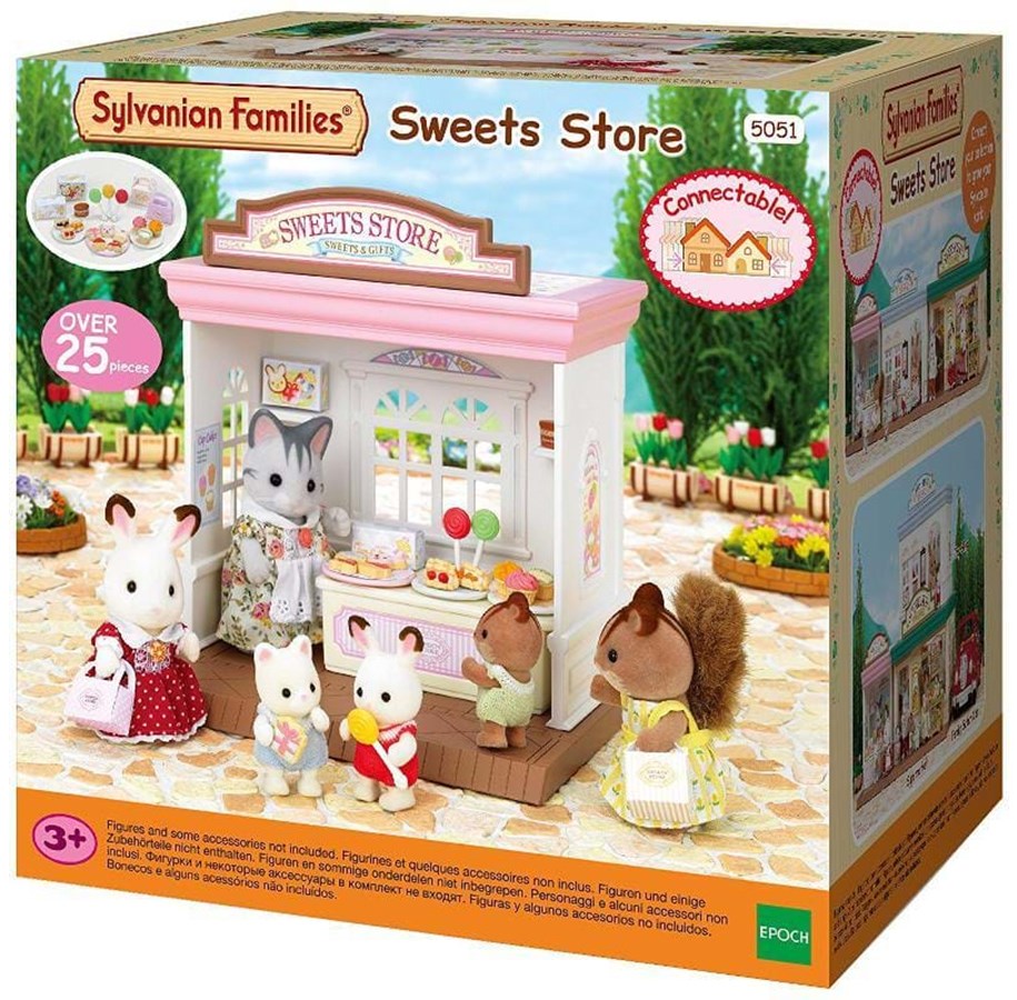 Nuket, pehmolelut ja oheistarvikkeet - Sylvanian Families Sweets Store - 5051