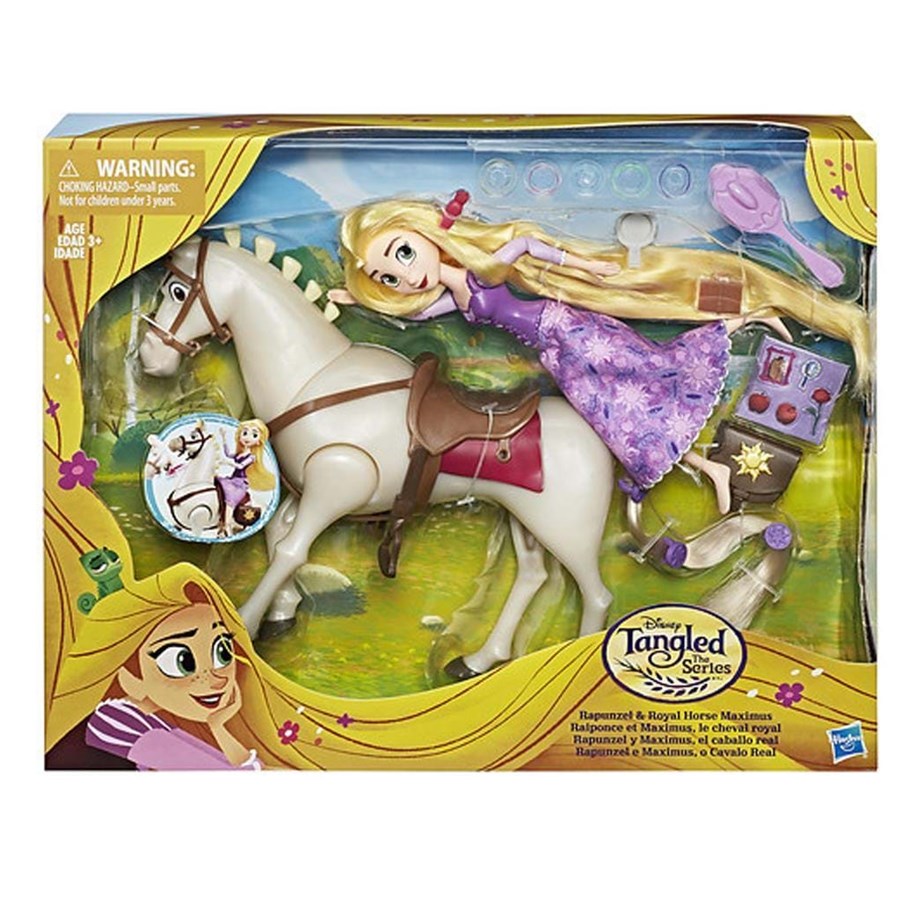 Nuket, pehmolelut ja oheistarvikkeet - Hasbro Tangled Maximus And Rapunzel 2 Pack - C2761EU40