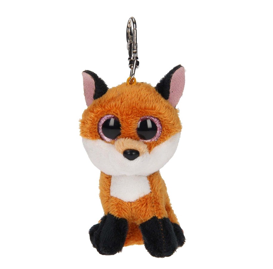 Nuket, pehmolelut ja oheistarvikkeet - Ty Beanie Boo Keychain Fox-Slick - 0895217