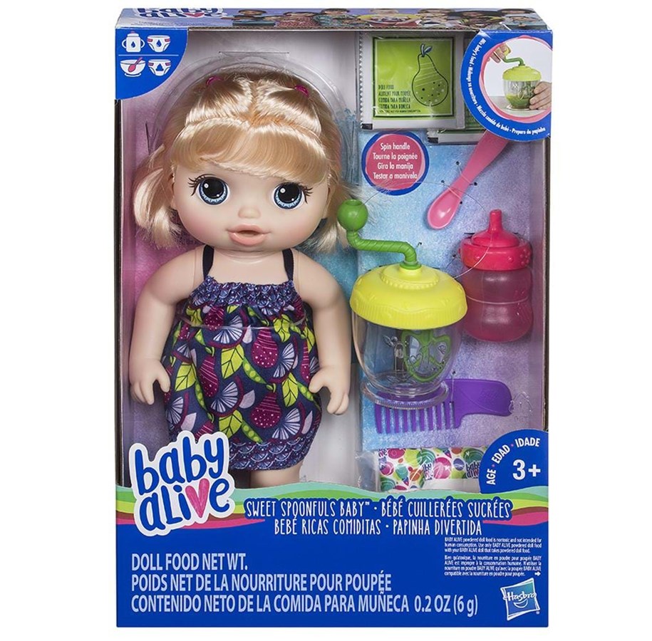 Nuket, pehmolelut ja oheistarvikkeet - Hasbro Baby Alive Sweet Spoonfuls Doll - E0586ES00