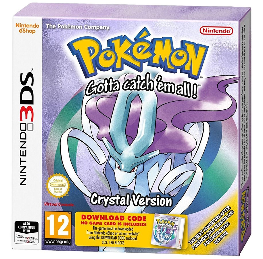 Pelit - Pokémon Crystal Version - Nintendo 3DS - RPG - 0045496477004