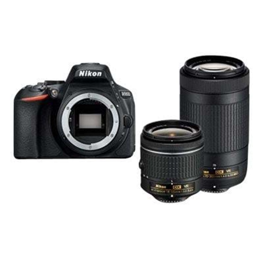 Kamerat - Nikon D5600 - digitalkamera AF-P DX 18-55 mm VR og 70-300 mm VR objektiver - VBA500K004