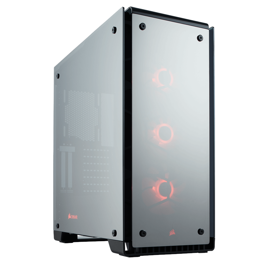 Kotelot - Corsair Crystal 570X RGB Mirror Black - Kotelot - Miditower - Läpinäkyvä - CC-9011126-WW
