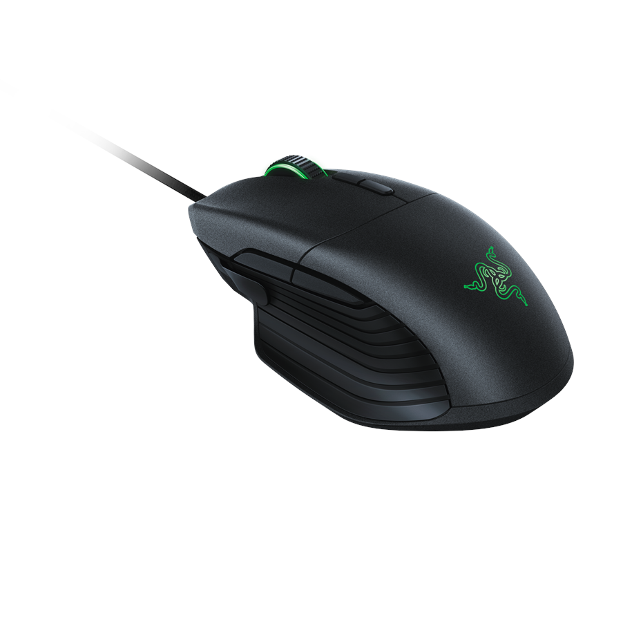 Hiiret - Razer Basilisk - Pelihiiri - Optinen - 8 painiketta - Musta vihreällä valolla - RZ01-02330100-R3G1