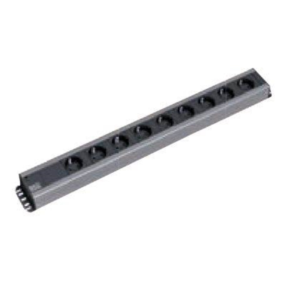 Virtakaapelit (ulkoinen) - Bachmann Bach 90° Handwerkerl. 9xSchutzkont.2m wh | 9xCEE7/ - 300.001