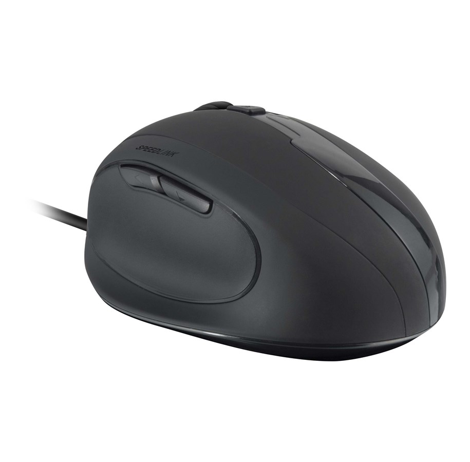 Hiiret - Speed-Link SPEEDLINK OBSIDIA Ergonomic Mouse - Hiiri - Optinen - 5 painiketta - Musta - SL-610001-BK