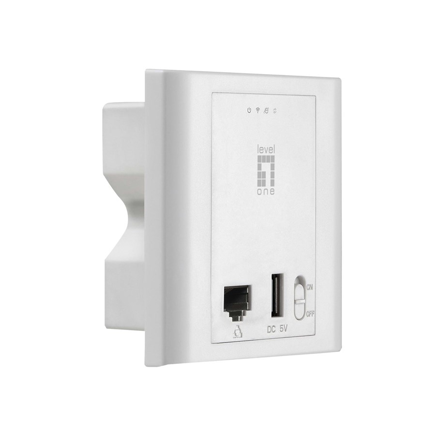 Tukiasemat - LevelOne WL-AP  WAP-6221 300Mbps PoE In-Wand - WAP-6221