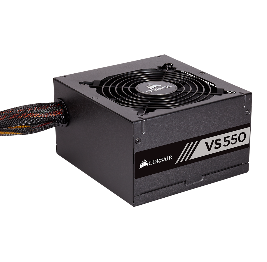 Virtalähde - Corsair VS550 v2 (2018) Virtalähde - 550 Watt - 120 mm - ATX - 80 Plus Valkoinen sertifioitu - CP-9020171-EU