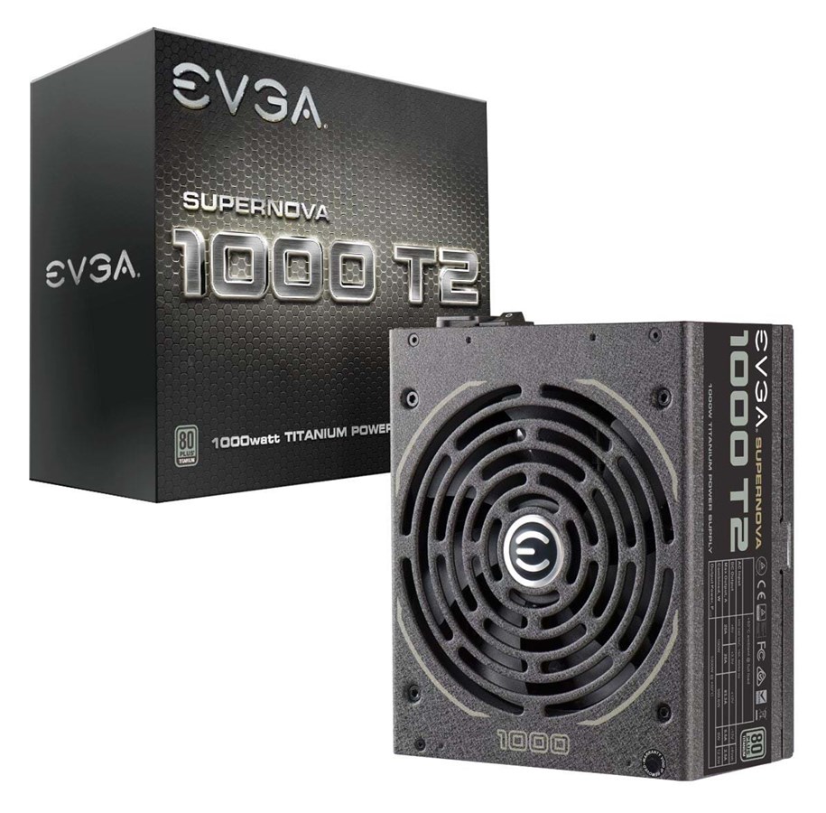 Virtalähde - EVGA SuperNOVA 1000 T2 Virtalähde - 1000 Watt - 140 mm - ATX - 80 Plus Titaani sertifioitu - 220-T2-1000-X2
