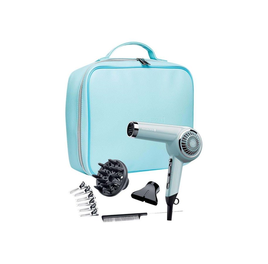 Hiustenkuivaaja - REMINGTON Hiustenkuivaaja D4110OB Retro - Bombshell Blue Gift Pack - 2000 W - D4110OB