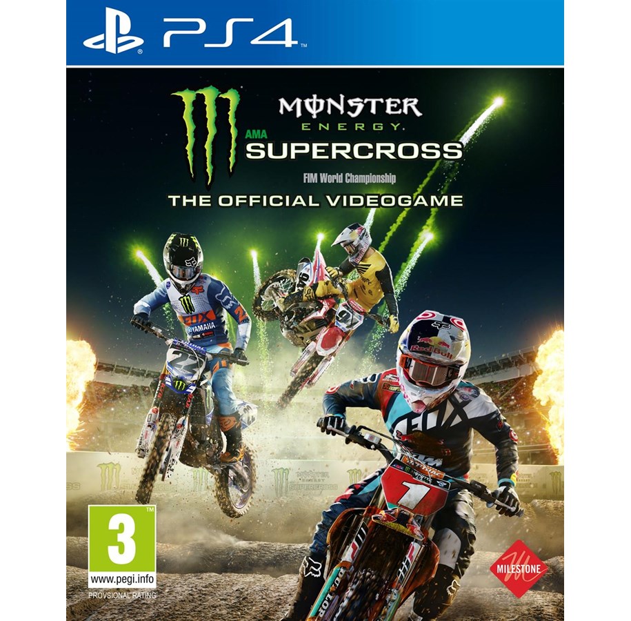 Pelit - Monster Energy Supercross: The Official Videogame - Sony PlayStation 4 - 12 - Kilpa-ajo - 8059617107246