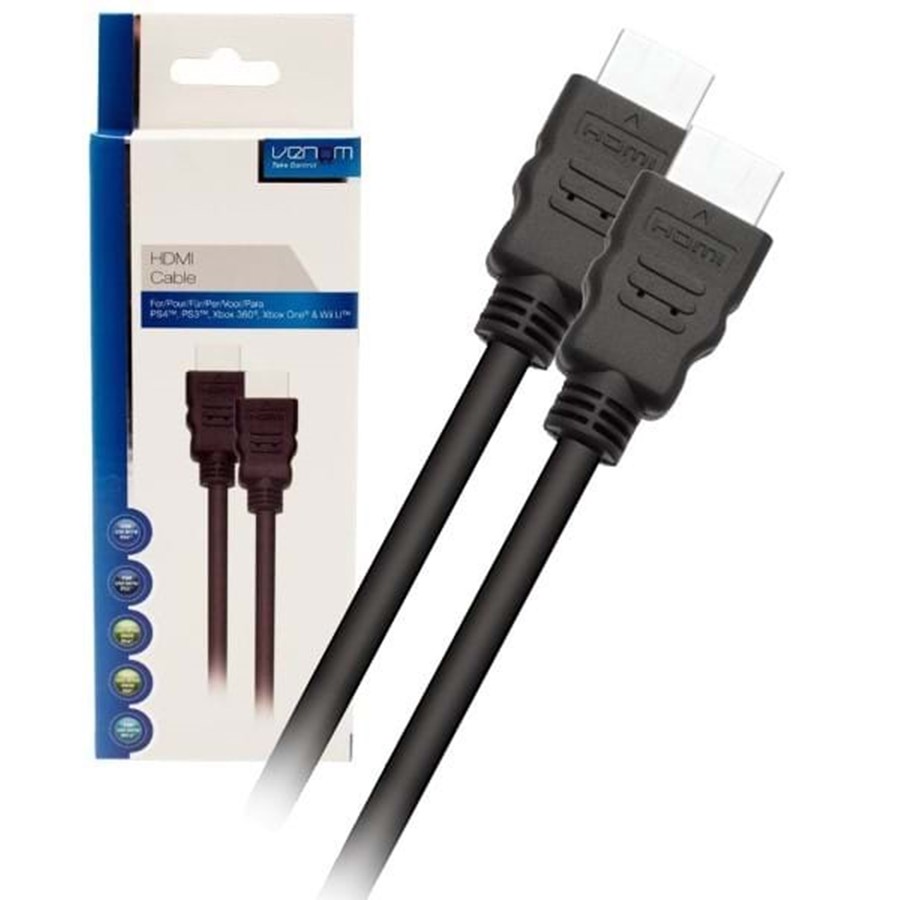 Pelit - lisävarusteet - Venom HDMI Cable 2 m - Wired Game console link cable kit - Sony PlayStation 4 - 5031300010227