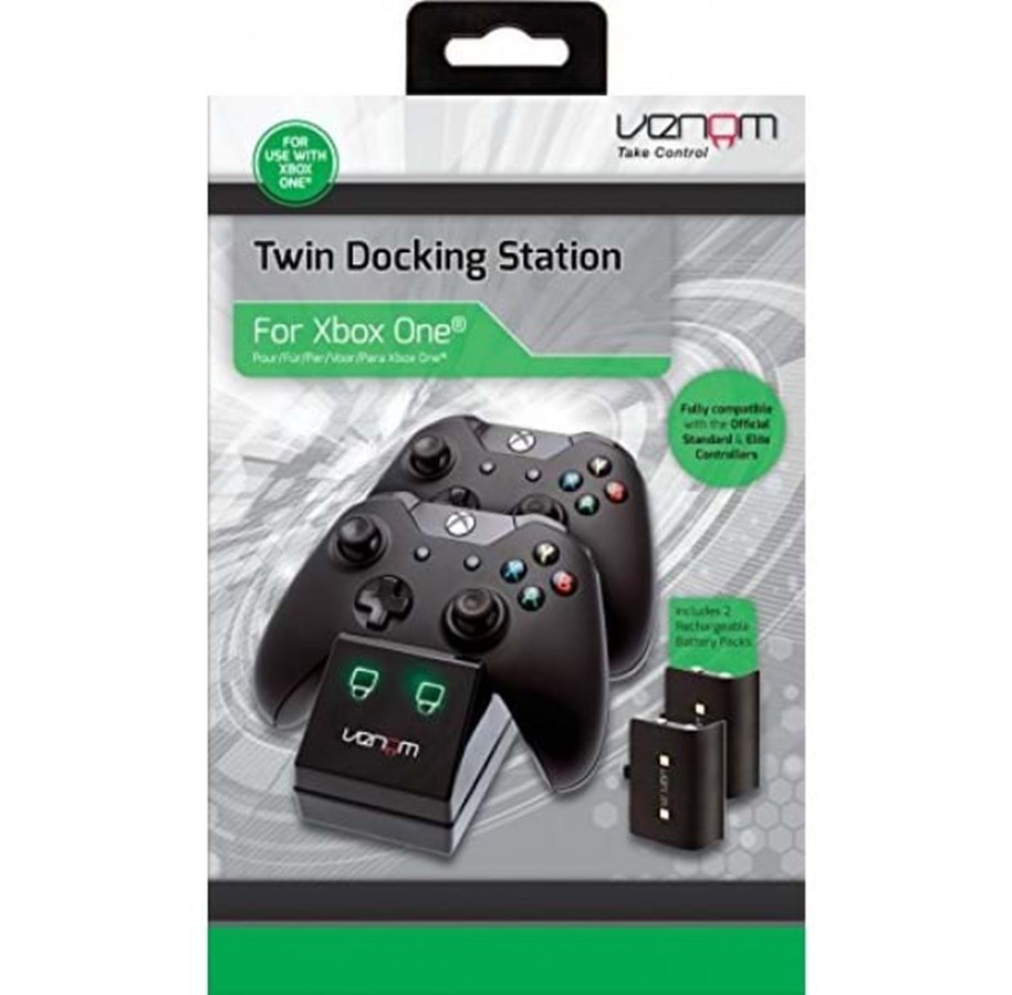 Pelit - lisävarusteet - Venom Twin Docking Station & Battery Pack inc covers - Miscellaneous Lisävarusteet pelikonsoleille - Microsoft Xbox One - 5031300028512