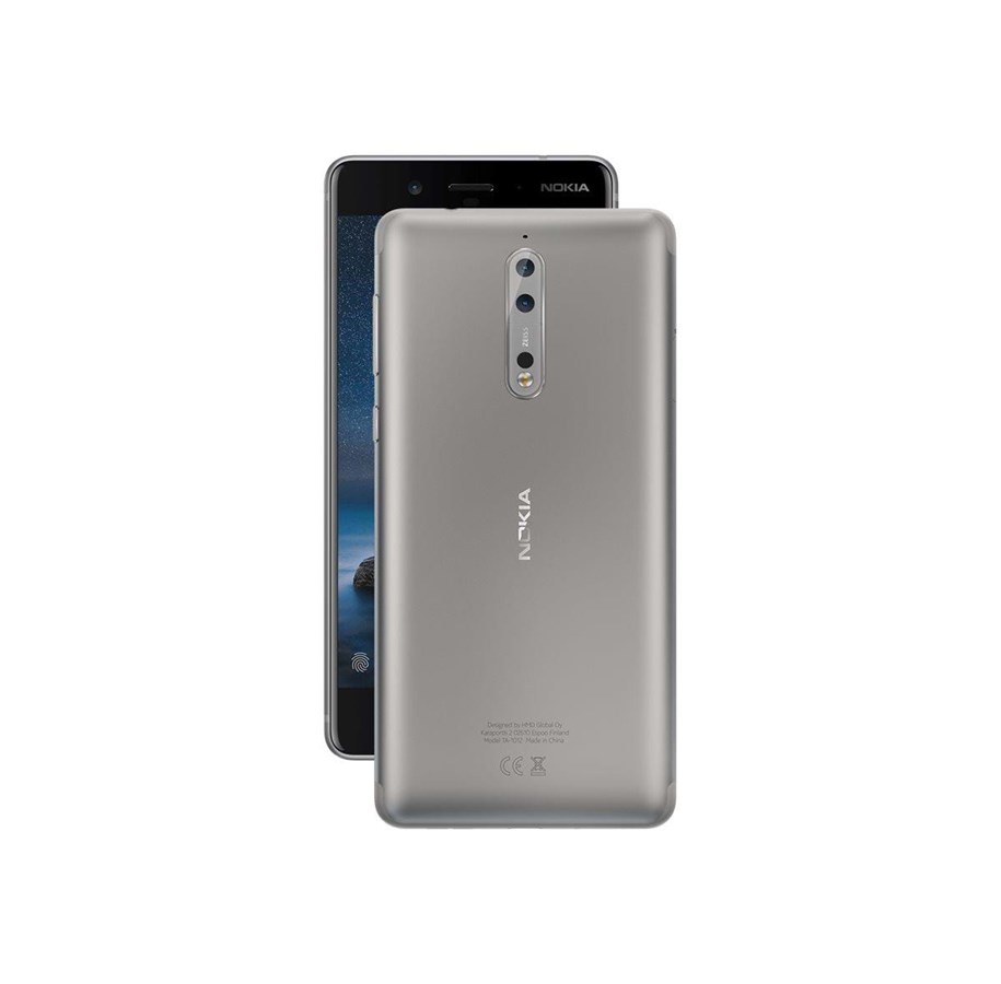 Puhelimet - Nokia 8 64GB - Steel - 11NB1S01A01
