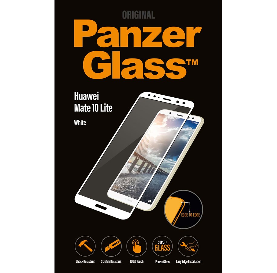 Puhelintarvikkeet - Näytönsuojat - PanzerGlass Huawei Mate 10 Lite Screen Protector - White - PANZER5293