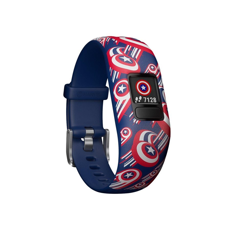Aktiivisuusranneke - Garmin vívofit jr 2 Marvel Captain America aktivitetssporer med bånd - 010-01909-12