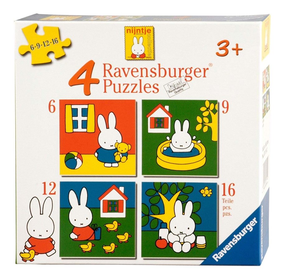 Palapelit - Ravensburger Miffy neljässä yhdessä - 71142