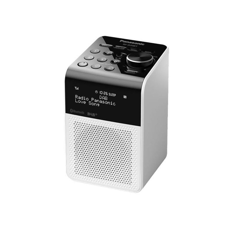 DAB, Verkko- & Kelloradiot - Panasonic -RF-D20BTEG - DAB bærbar radio - Bluetooth - Mono - Valkoinen - RF-D20BTEG-W