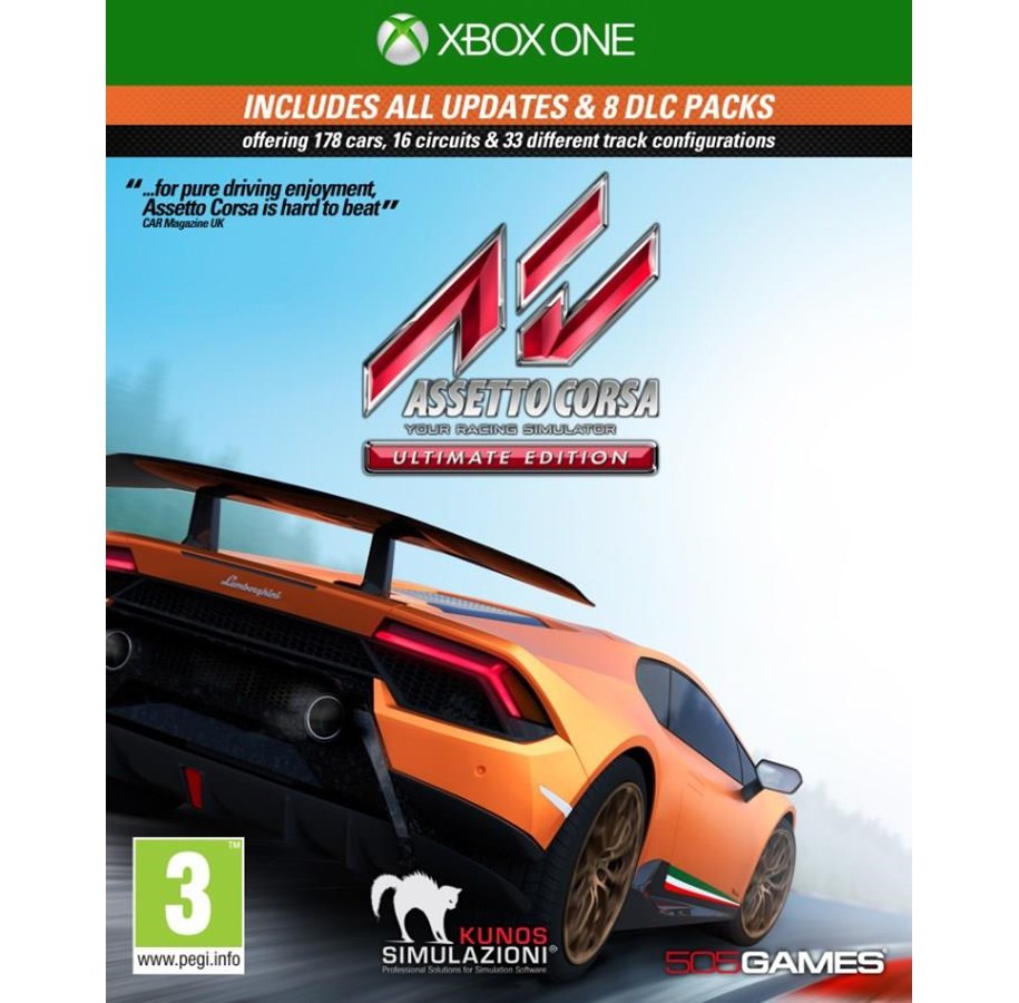 Pelit - Assetto Corsa Ultimate Edition - Microsoft Xbox One - 12 - Kilpa-ajo - 8023171041230