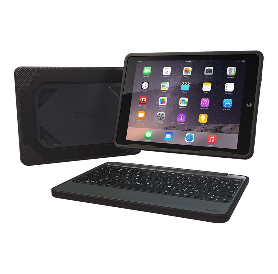 Näppäimistöt - ZAGG Rugged Book - Näppäimistö & Foliosetti - Musta - IM4RGK-BBN