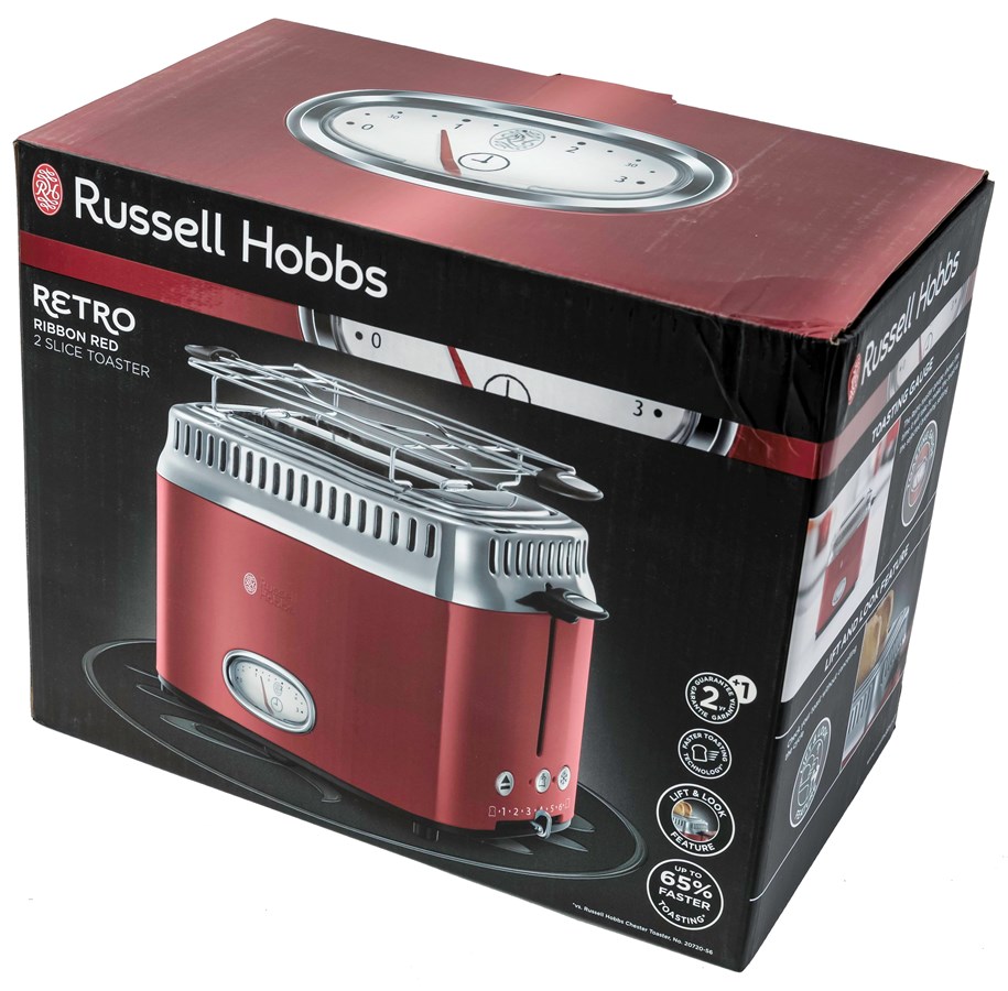 Leivänpaahdin - Russell Hobbs Leivänpaahdin Retro 21680-56 - 21680-56