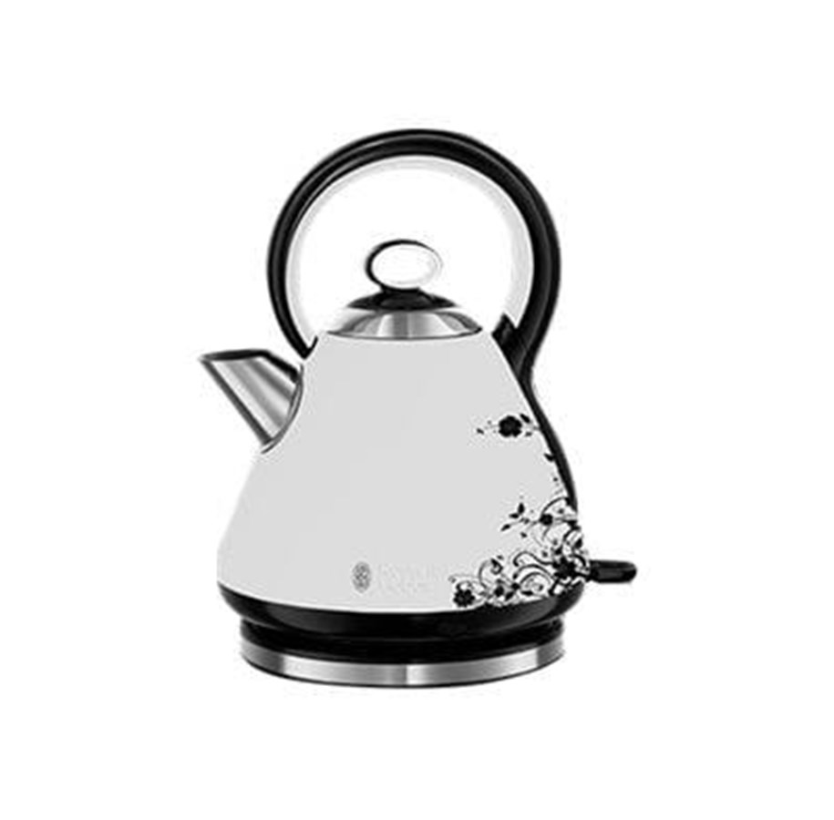 Vedenkeitin - Russell Hobbs Vedenkeitin Legacy 21963-70 Floral - Black floral swirls/ice white - 2400 W - 21963-70