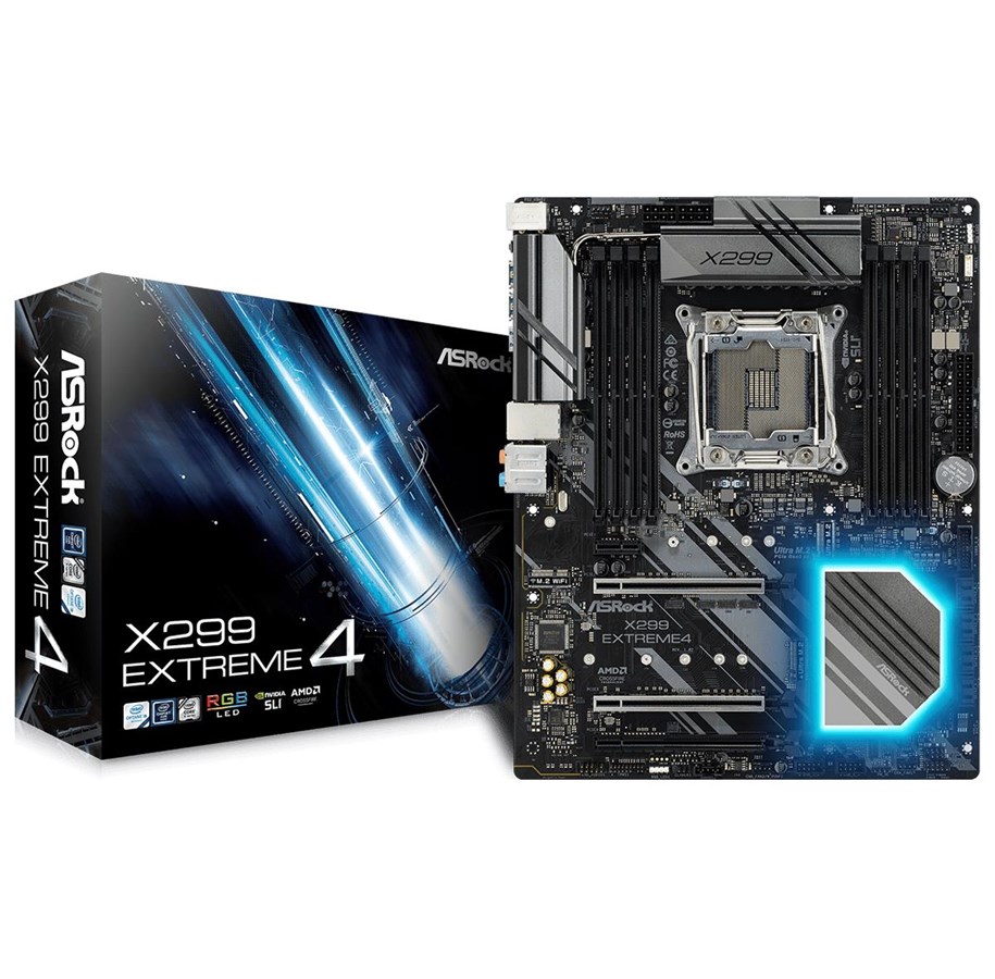 Emolevy - ASRock X299 EXTREME4 Emolevy - Intel X299 - Intel LGA2066 socket - DDR4 RAM - ATX - 90-MXB690-A0UAYZ