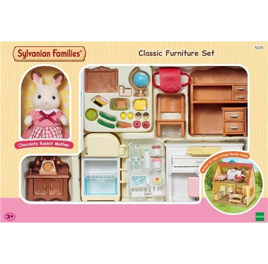 Nuket, pehmolelut ja oheistarvikkeet - Sylvanian Families Classic Furniture Set (for Cosy Cottage Starter Home) - 5220