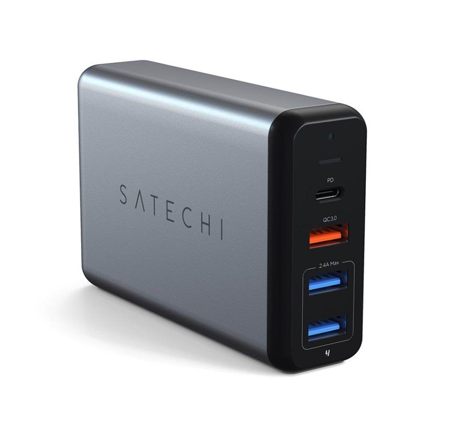 Virtalähde - Satechi Type-C 75W Travel Charger - external batterypack Virtalähde - ATX - 80 Plus - ST-MCTCAM