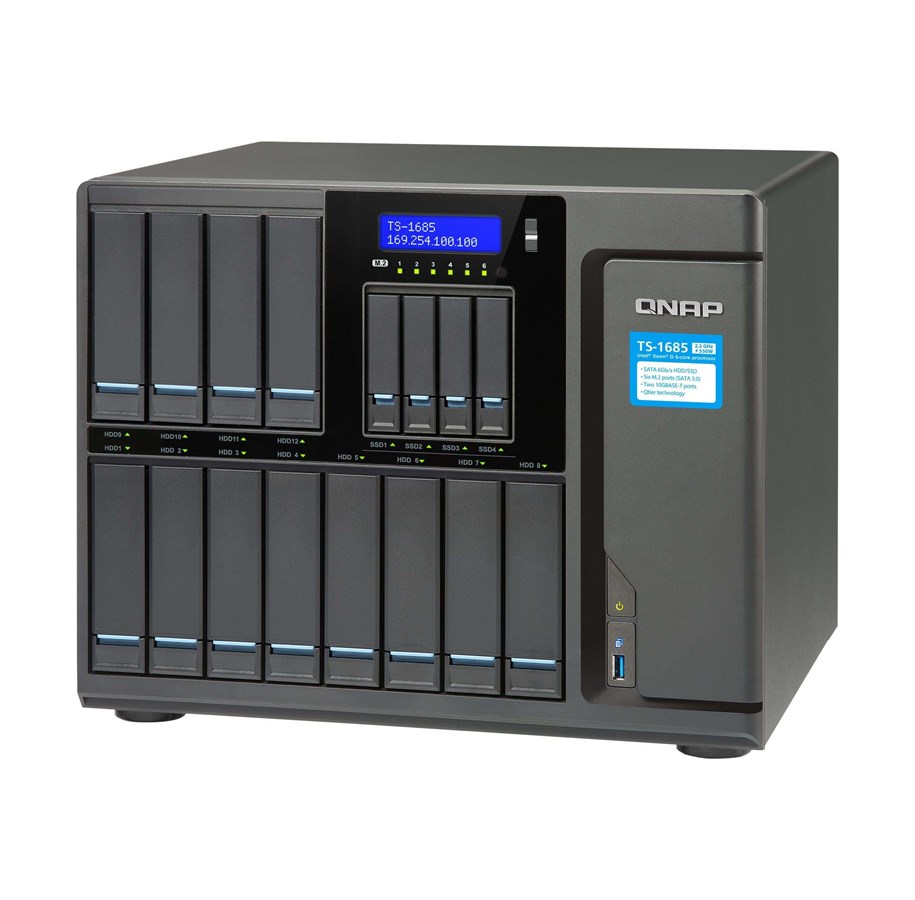 NAS-Palvelimet - QNAP TS-1685-D1521-8G - NAS-Palvelimet - TS-1685-D1521-8G