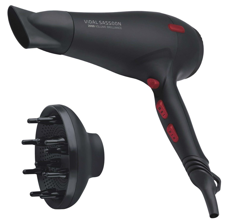 Hiustenkuivaaja - Vidal Sassoon Hiustenkuivaaja Brilliance Diffuser - 2000 W - VSDR5836DE