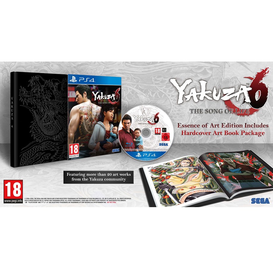 Pelit - Yakuza 6: The Song of Life - Essence of Art Edition - Sony PlayStation 4 - Toiminta/Seikkailu - 5055277030583