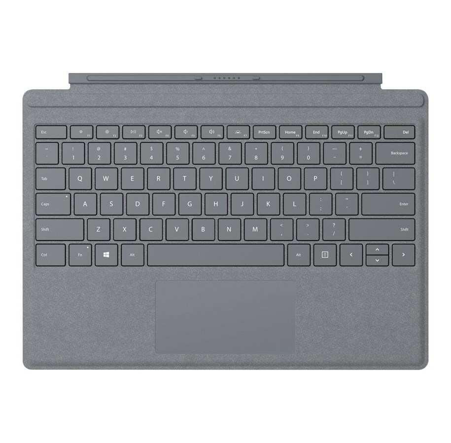Näppäimistöt - Microsoft Surface Pro Signature Type Cover - tastatur - med trackpad accelerometer - UK - Näppäimistö - Harmaa - FFQ-00003