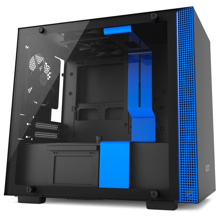Kotelot - NZXT H200 Matte Black/Blue - Kotelot - Miditower - Sininen - CA-H200B-BL