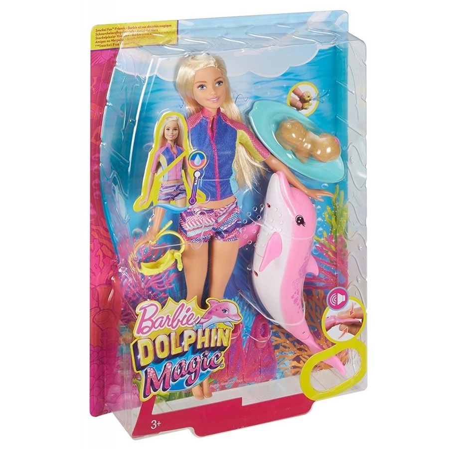 Hahmot - Mattel DOLPHIN SNORKEL FBD63 - FBD63