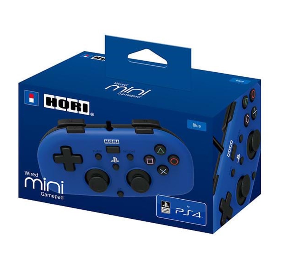 Pelit - lisävarusteet - HORI Wired Mini Gamepad - Blue - Wired Controller - Sony PlayStation 4 - PS4-100E