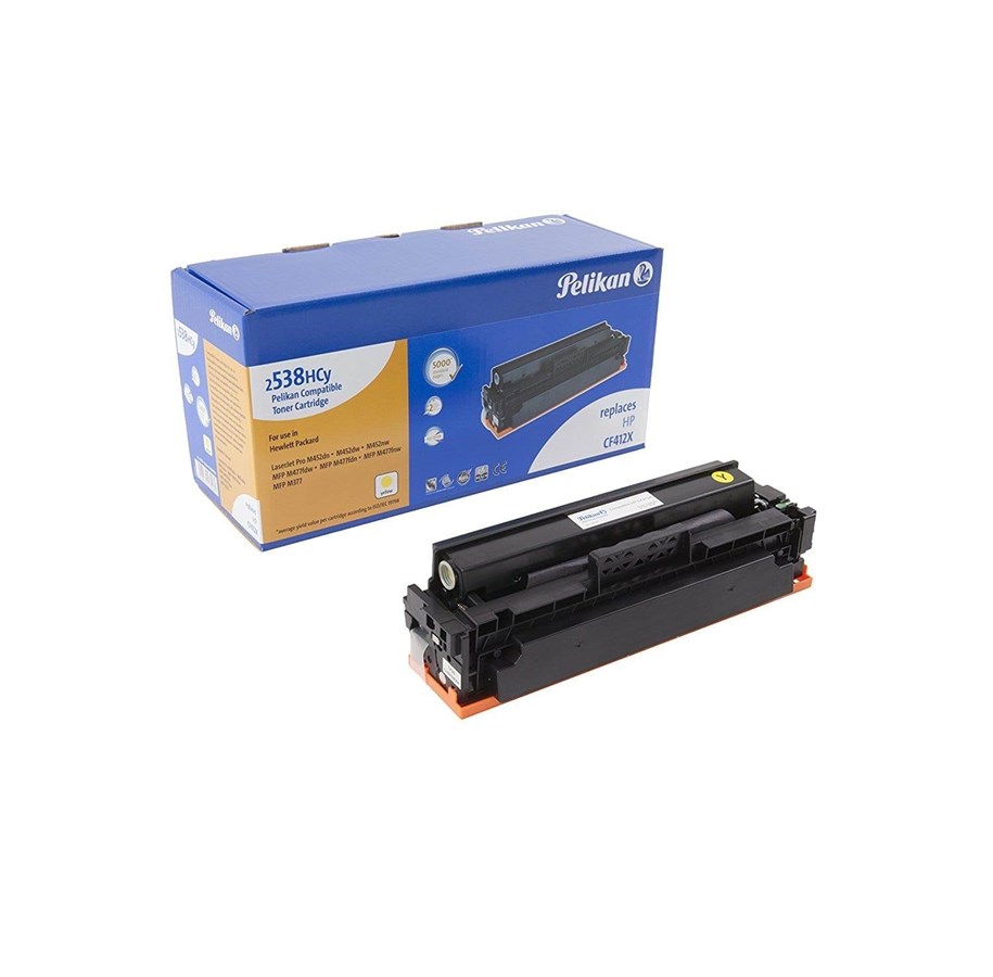 Mustepatruunat, värikasetit ja lisävarusteet - Pelikan Toner HP CF412X (410X) comp.  yellow high - 4284280
