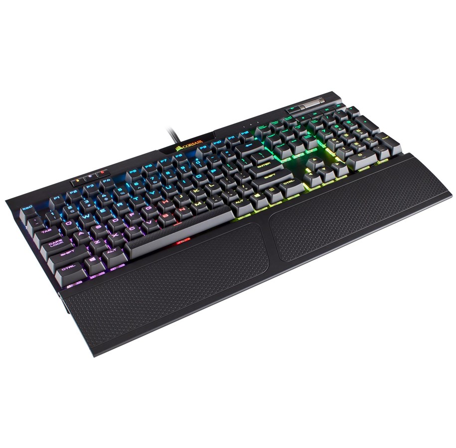 Näppäimistöt - Corsair K70 MK.2 RGB RapidFire - Cherry MX Speed - ND - Pelinäppäimistö - Pohjoismainen - Musta - CH-9109014-ND