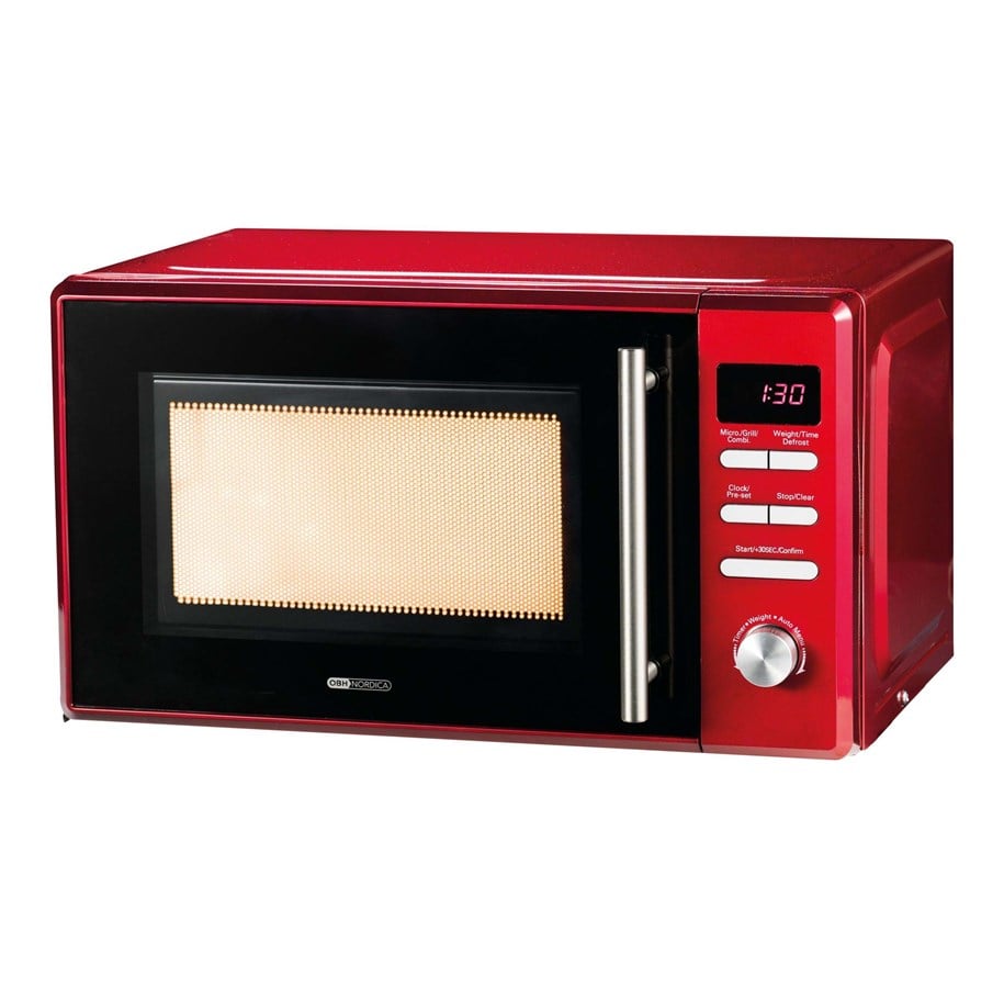 Mini- ja mikroaaltouunit - OBH Nordica Vega 7541 - microwave oven with grill - freestanding - chilli Punainen - 51367541
