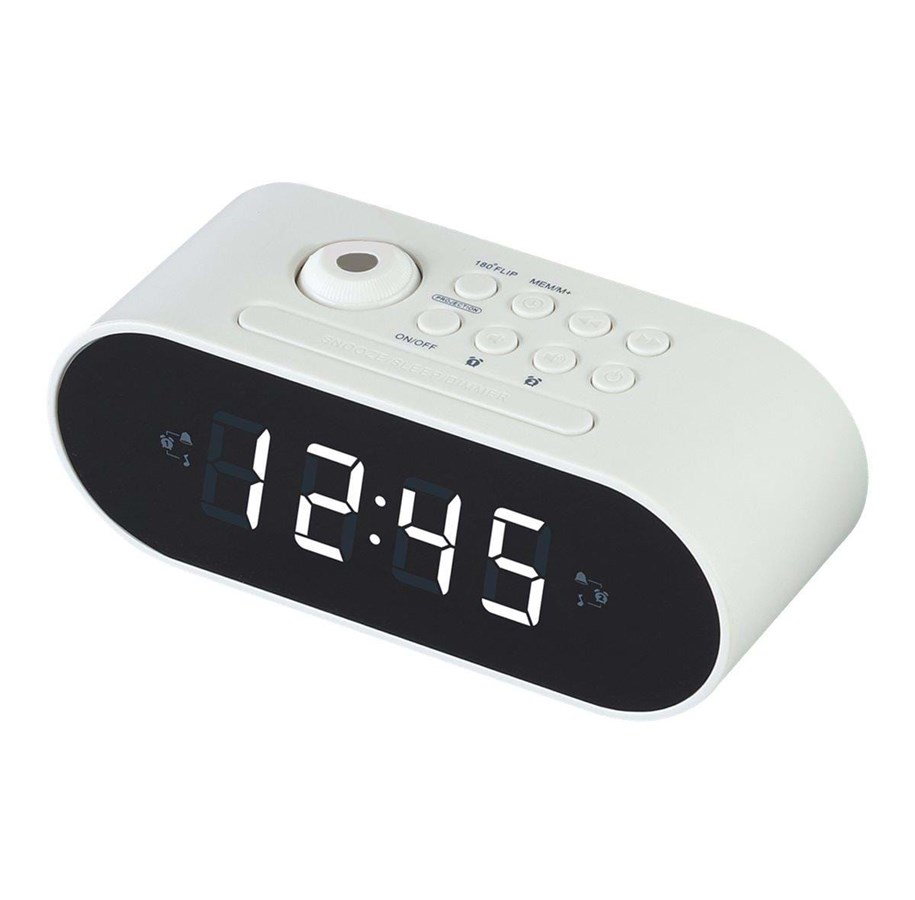 DAB, Verkko- & Kelloradiot - DENVER CRP-717 - Kelloradio - FM - Valkoinen - CRP-717WHITE