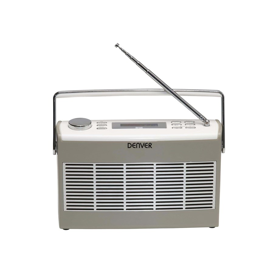 DAB, Verkko- & Kelloradiot - DENVER DAB-37 - DAB portable radio - Harmaa - DAB-37GREY