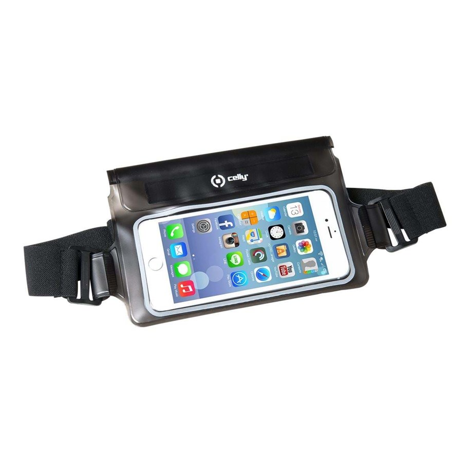 Puhelin - Kannet ja kotelot - CELLY Splash Belt  < 5.7" IPX8 Svart - SPLASHBELTBK