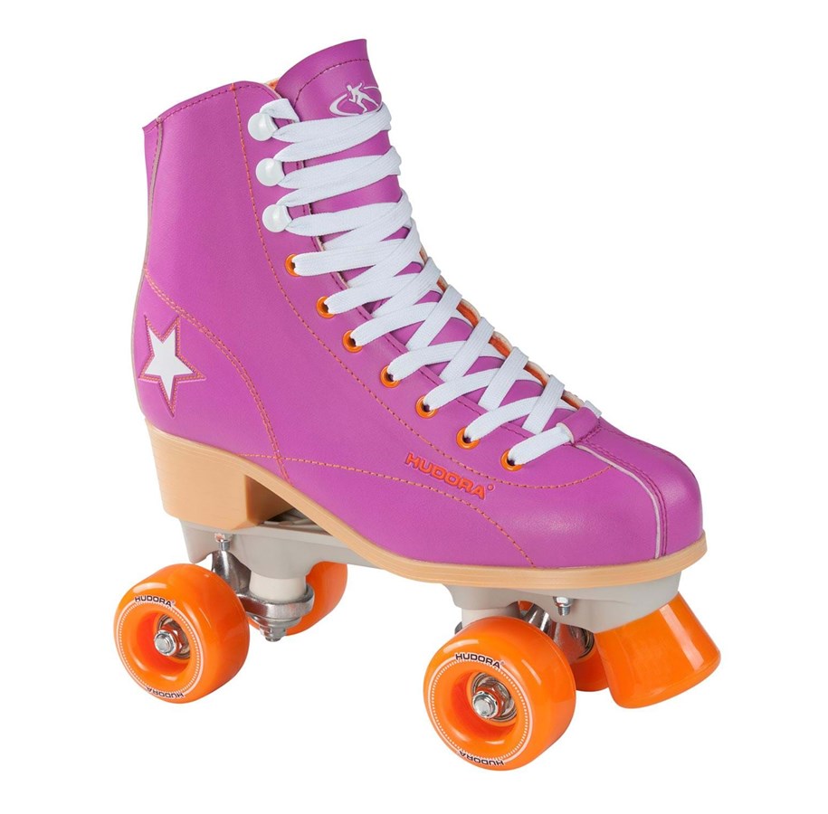 Ulkoleikit - Hudora Disco roller skates purple/Orange size 37 - 13173
