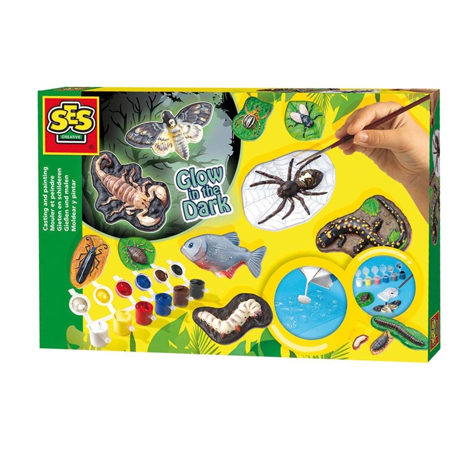 Luovat leikit - SES Creative Casting and Painting – Scary Eläimet - 8710341011536