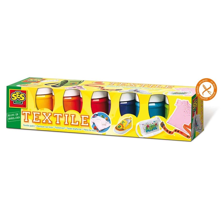 Luovat leikit - Trendy fabric paint 6 colors - 00331