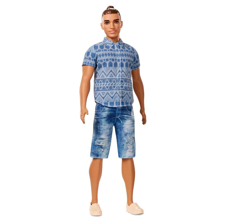 Nuket, pehmolelut ja oheistarvikkeet - Barbie Ken Fashionistas - Distressed Denim - FNJ38