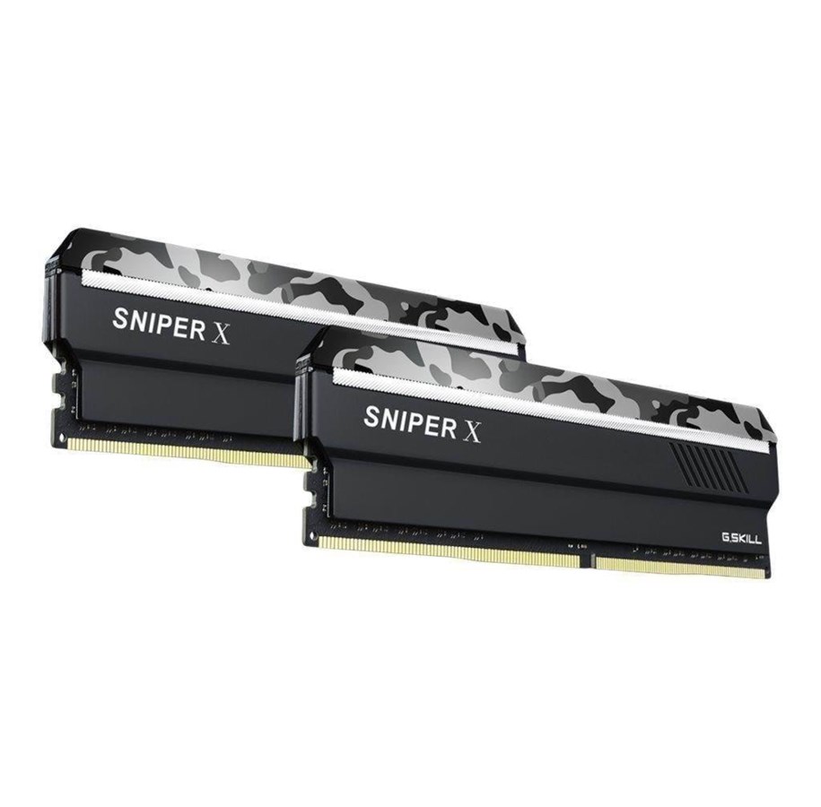 RAM - G.Skill Sniper X DDR4-3600 - 32GB - CL19 - Dual Channel (2 pcs) - Intel XMP - Musta - F4-3600C19D-32GSXWB