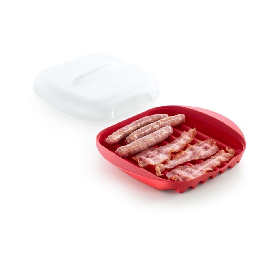 Uunipellit, uunivuoat ja ritilät - Lékué Tarvikkeet Sausage & Bacon Maker for microwave - 8420460006435