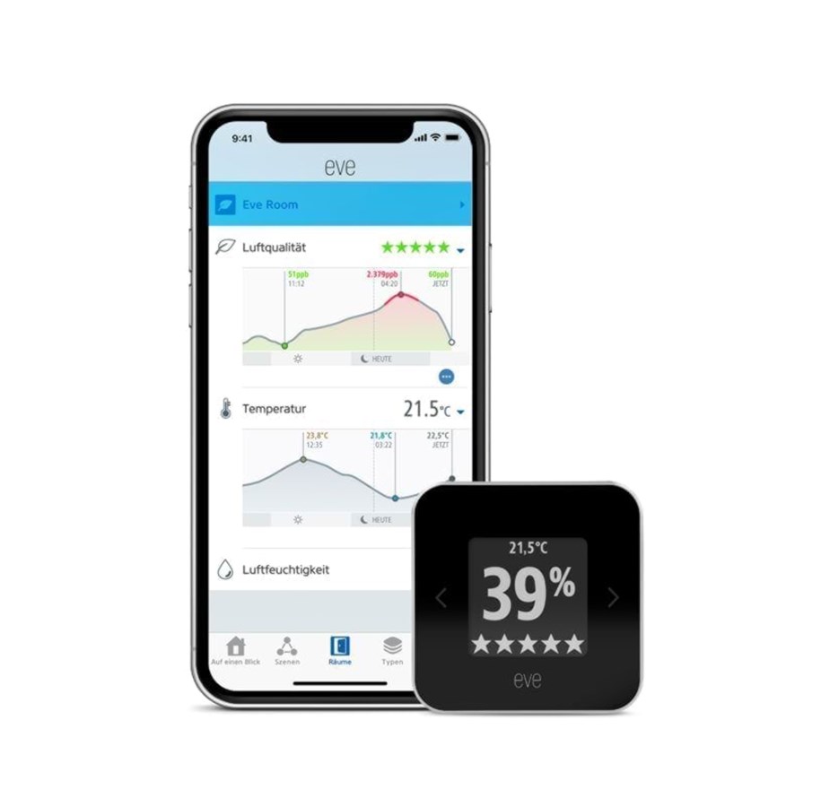 Smart Home - Älykoti - Eve Room - Indoor Airquality Monitor for Apple HomeKit - 10EAM9901
