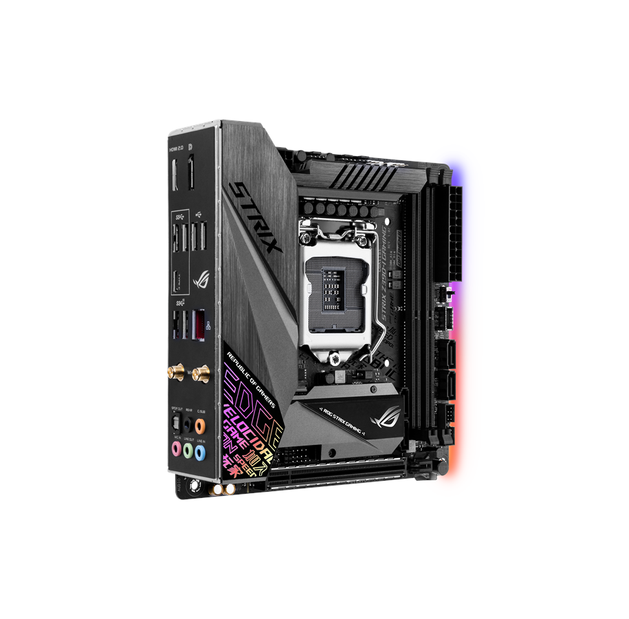 Emolevy - ASUS ROG STRIX Z390-I GAMING Emolevy - Intel Z390 - Intel LGA1151 - DDR4 RAM - Mini-ITX - 90MB0YB0-M0EAY0